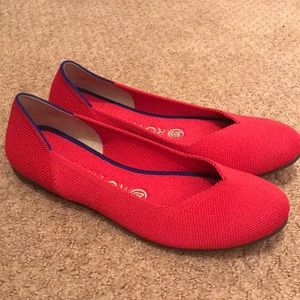 Rothys size 7 ballet flat in fuschia pink